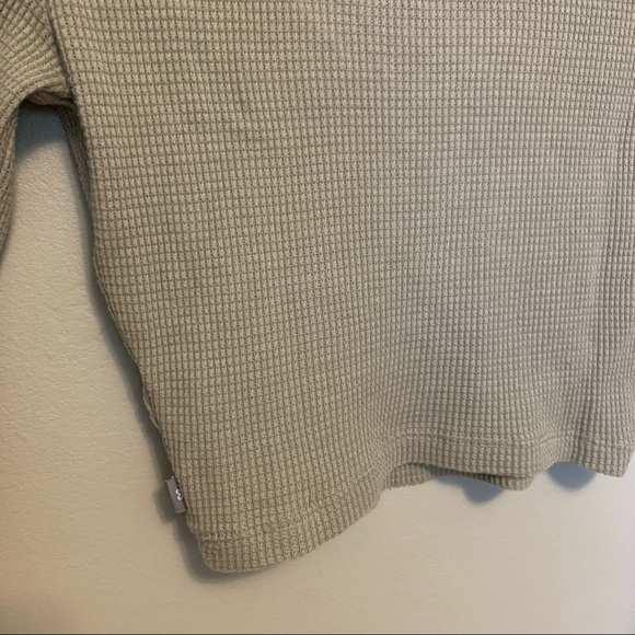 ARITZIA TNA Gd Dry Basil Green Thermal Scoopneck Long-sleeve - Picture 7 of 7